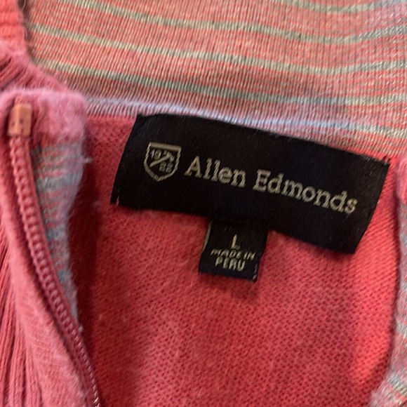 Allen Edmonds 1/4 Zip Country Club Style Sweater Mens Large - Picture 8 of 12